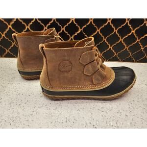 Sorel Out ‘N About Duck Boots – Tan & Black – Waterproof Ankle Boots